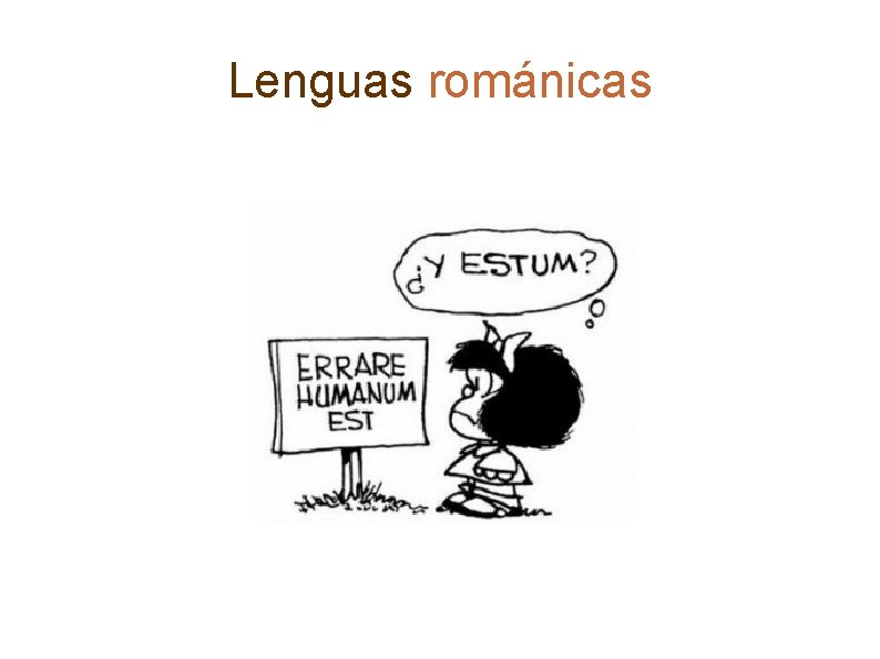 Lenguas románicas 
