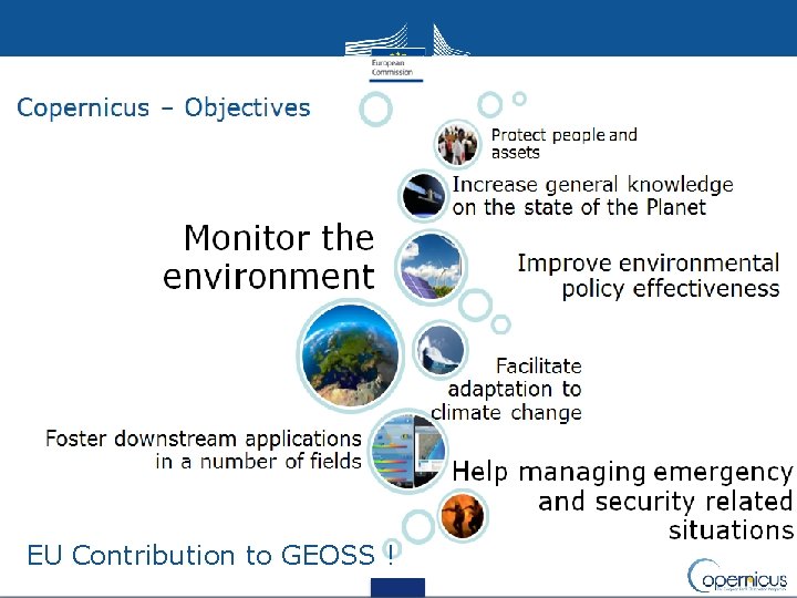 EU Contribution to GEOSS ! 