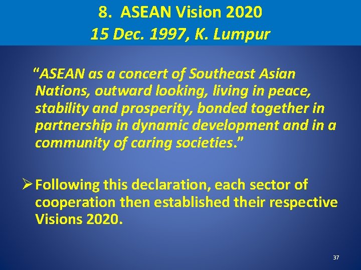 1 Asean As An Institution 2 Background 3