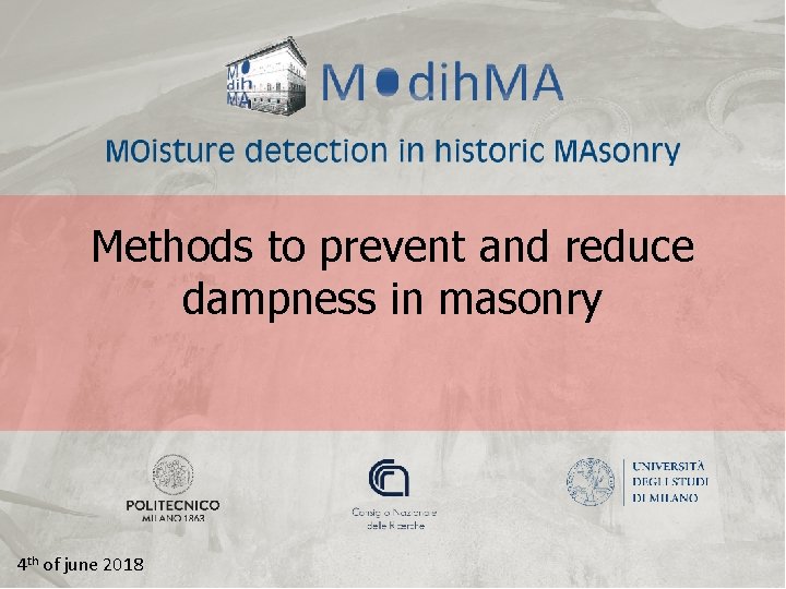 Methods to prevent and reduce dampness in masonry 4 th of june 2018 09