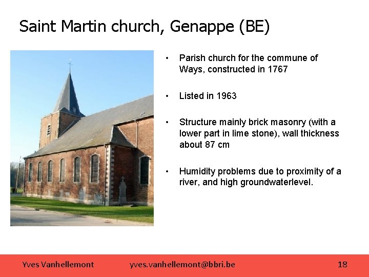 Saint Martin church, Genappe (BE) Yves Vanhellemont • Parish church for the commune of