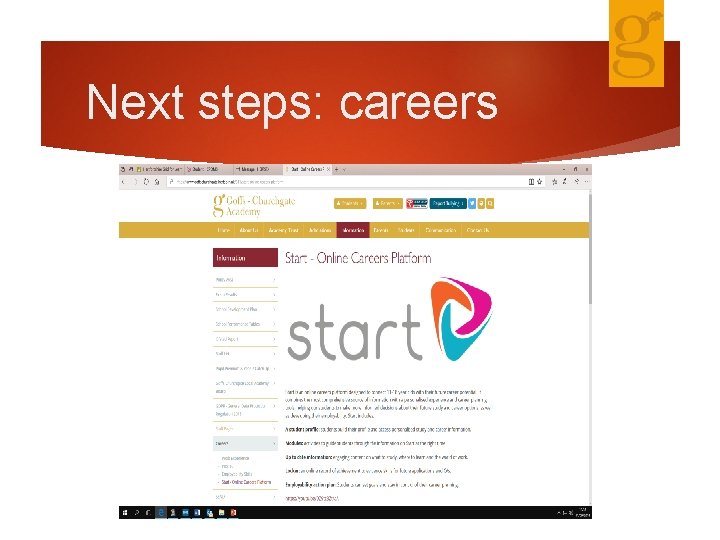 Next steps: careers 