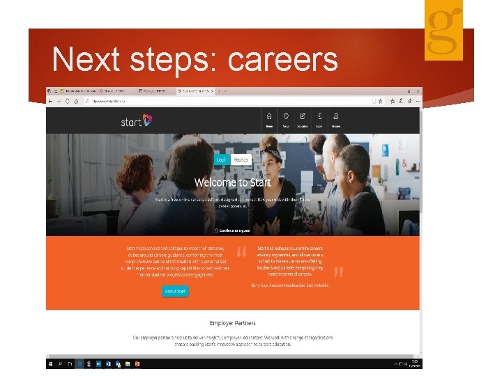 Next steps: careers 