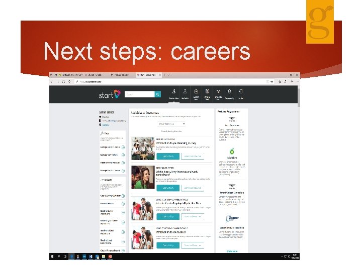 Next steps: careers 