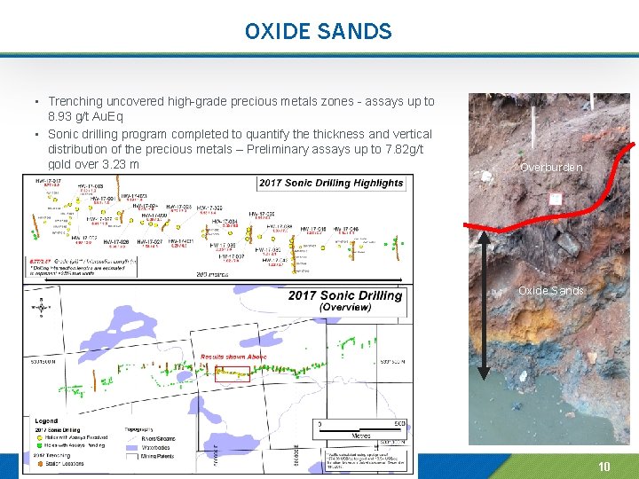 OXIDE SANDS • Trenching uncovered high-grade precious metals zones - assays up to 8.