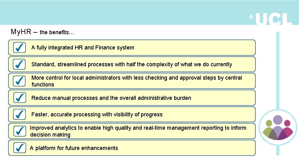 My. HR – the benefits… A fully integrated HR and Finance system Standard, streamlined