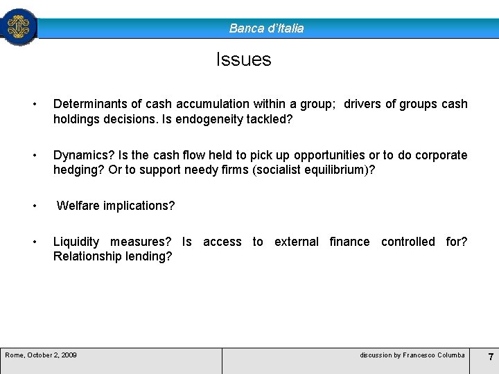 Banca Ditalia Fourth Bicepr Conference On Money Banking