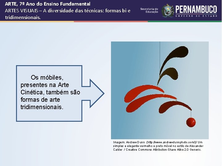 ARTE, 7º Ano do Ensino Fundamental ARTES VISUAIS – A diversidade das técnicas: formas