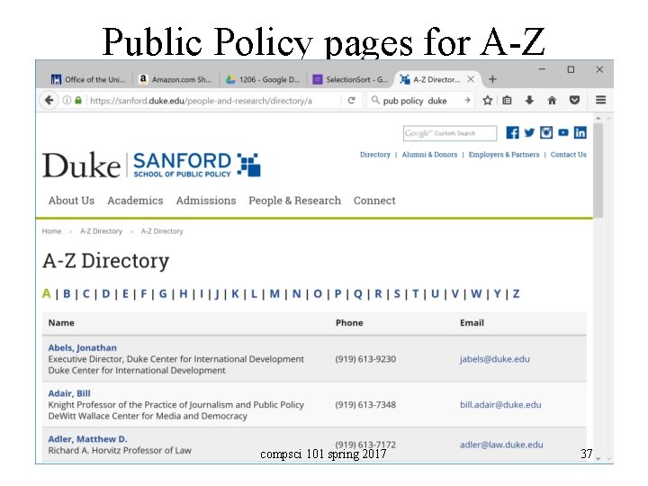 Public Policy pages for A-Z compsci 101 spring 2017 37 