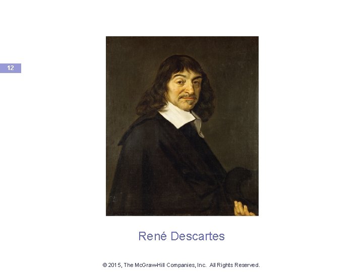 12 René Descartes © 2015, The Mc. Graw-Hill Companies, Inc. All Rights Reserved. 