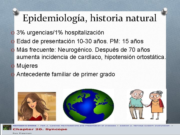 Epidemiología, historia natural O 3% urgencias/1% hospitalización O Edad de presentación 10 -30 años.