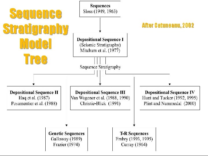 Sequence Stratigraphy Model Tree After Catuneanu, 2002 Sequence Stratigraphy Defined 