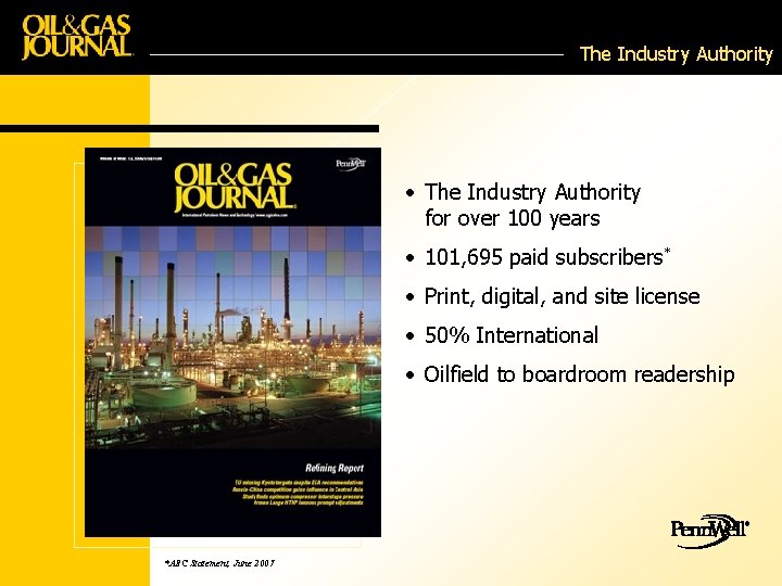 The Industry Authority • The Industry Authority for over 100 years • 101, 695