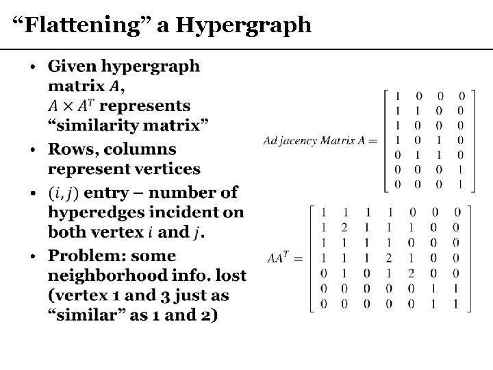 “Flattening” a Hypergraph • 