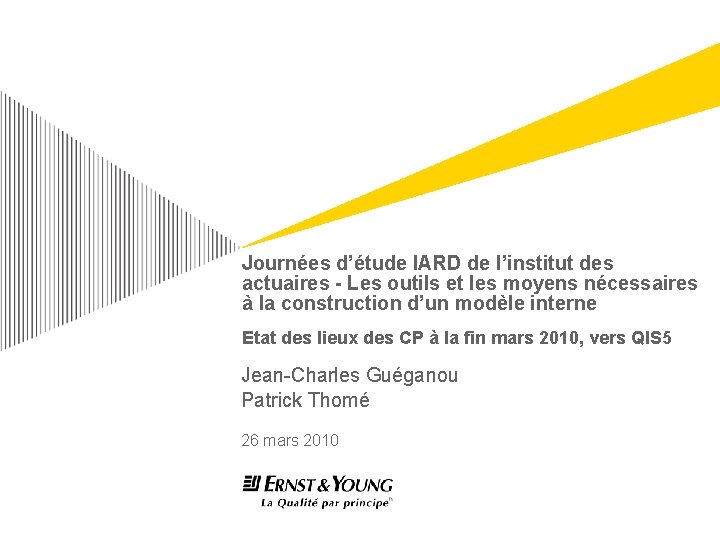Journes dtude IARD de linstitut des actuaires Les