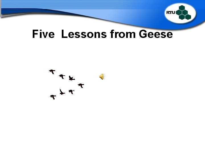 Five Lessons from Geese 