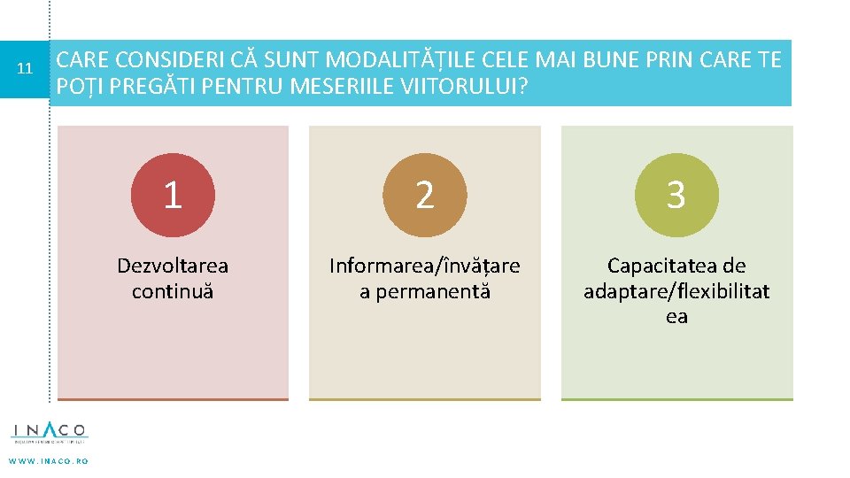 11 CARE CONSIDERI CĂ SUNT MODALITĂȚILE CELE MAI BUNE PRIN CARE TE POȚI PREGĂTI