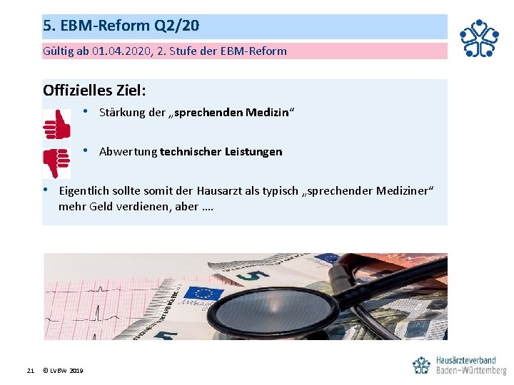 5. EBM-Reform Q 2/20 Gültig ab 01. 04. 2020, 2. Stufe der EBM‐Reform Offizielles
