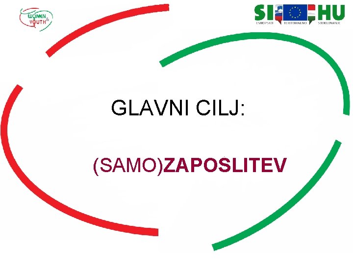 GLAVNI CILJ: (SAMO)ZAPOSLITEV 