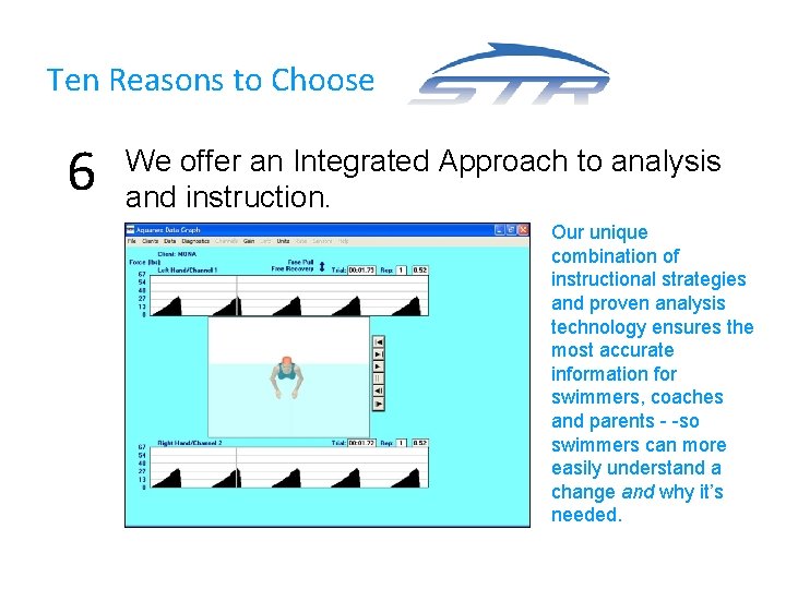 Ten Reasons to Choose 6 We offer an Integrated Approach to analysis and instruction.
