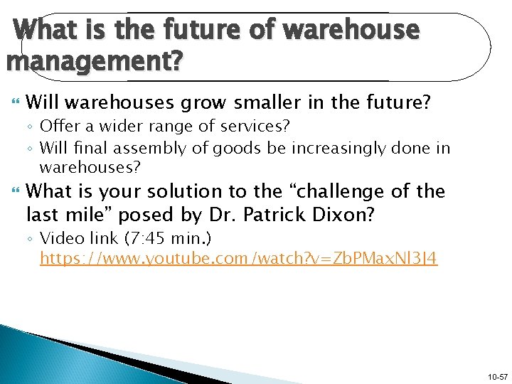 What is the future of warehouse management? Will warehouses grow smaller in the future?