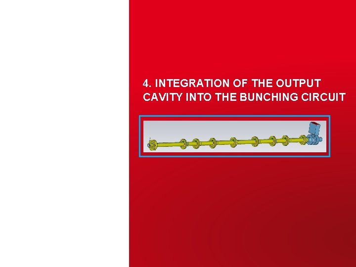 4. INTEGRATION OF THE OUTPUT CAVITY INTO THE BUNCHING CIRCUIT Pierrick HAMEL – ARIES