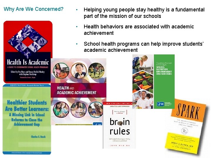 Why Are We Concerned? 31 • Helping young people stay healthy is a fundamental