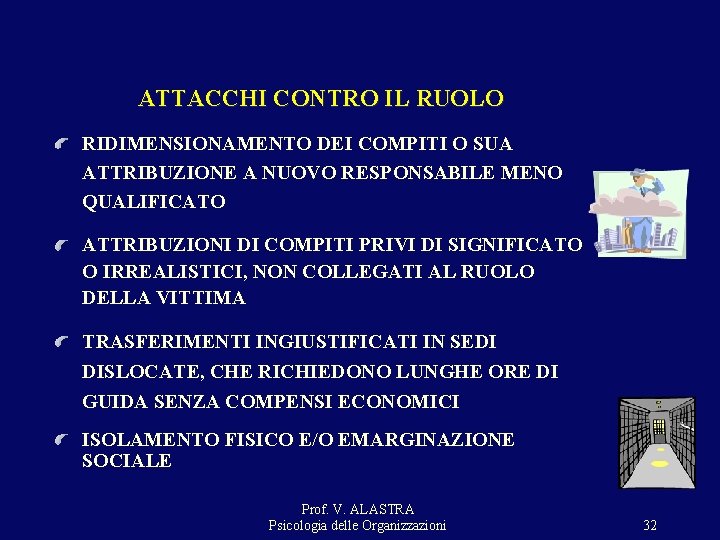ATTACCHI CONTRO IL RUOLO RIDIMENSIONAMENTO DEI COMPITI O SUA ATTRIBUZIONE A NUOVO RESPONSABILE MENO ATTACCHI CONTRO IL RUOLO RIDIMENSIONAMENTO DEI COMPITI O SUA ATTRIBUZIONE A NUOVO RESPONSABILE MENO