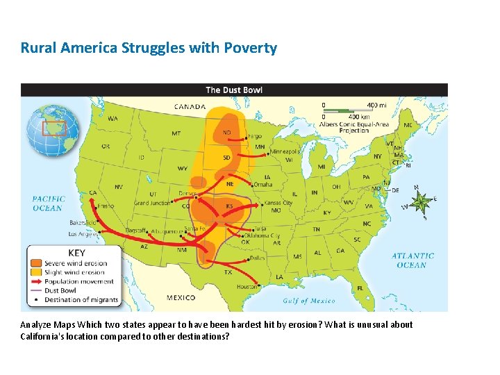 Rural America Struggles with Poverty Analyze Maps Which two states appear to have been