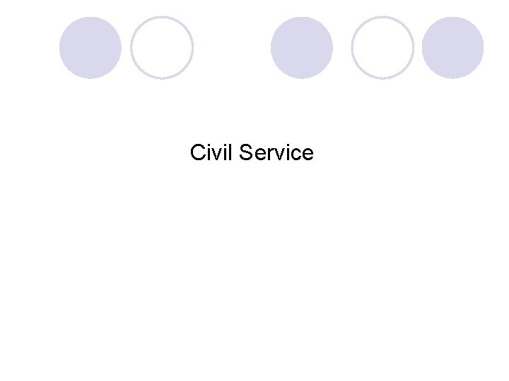 Civil Service 