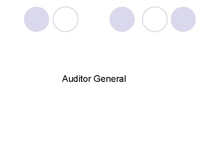 Auditor General 