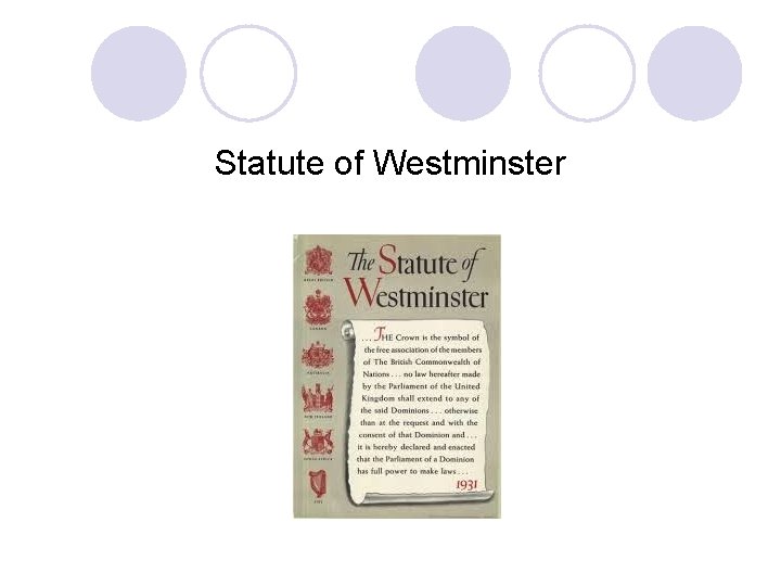 Statute of Westminster 