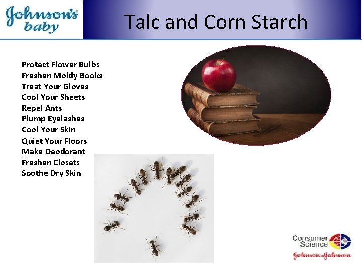 Talc and Corn Starch Protect Flower Bulbs Freshen Moldy Books Treat Your Gloves Cool