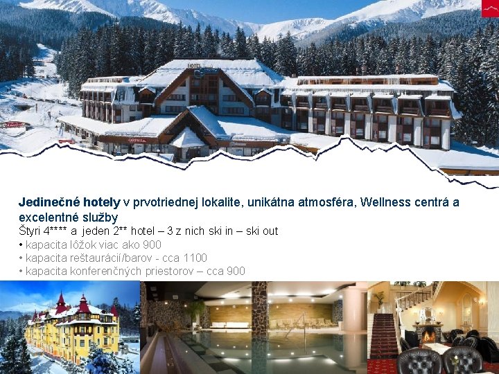 Jedinečné hotely v prvotriednej lokalite, unikátna atmosféra, Wellness centrá a excelentné služby Štyri 4****