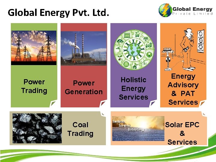 Global Energy Pvt. Ltd. Power Trading Power Generation Coal Trading Holistic Energy Services Energy