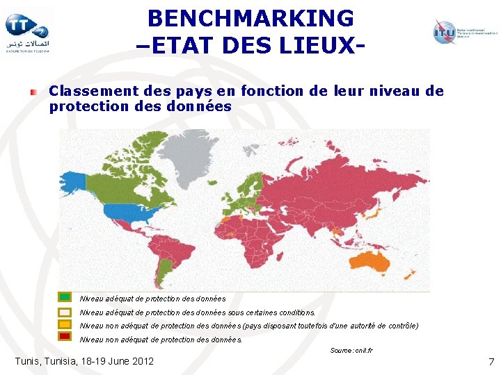 BENCHMARKING –ETAT DES LIEUXClassement des pays en fonction de leur niveau de protection des