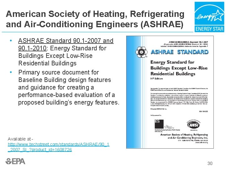 American Society of Heating, Refrigerating and Air-Conditioning Engineers (ASHRAE) • ASHRAE Standard 90. 1