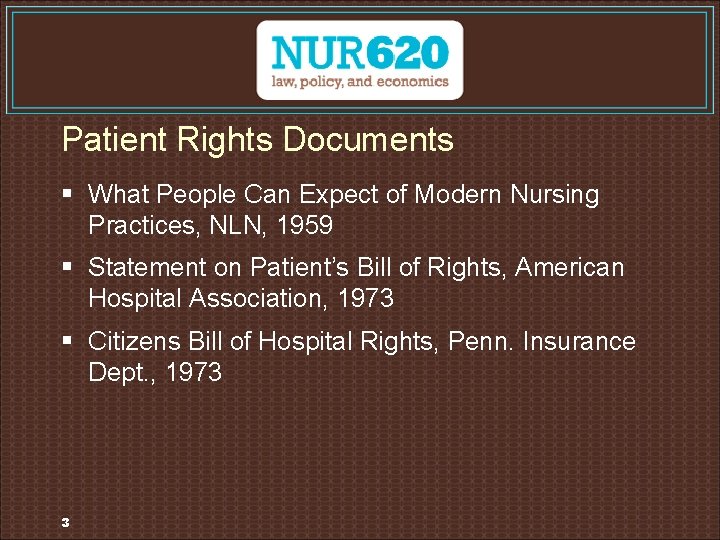 Patient Rights Documents § What People Can Expect of Modern Nursing Practices, NLN, 1959