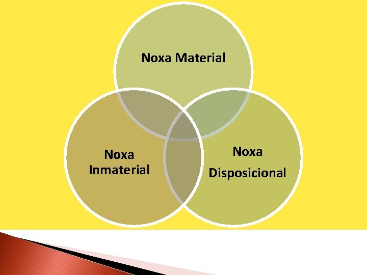 Noxa Material Noxa Inmaterial Noxa Disposicional 