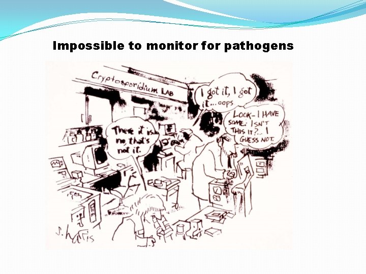 Impossible to monitor for pathogens 