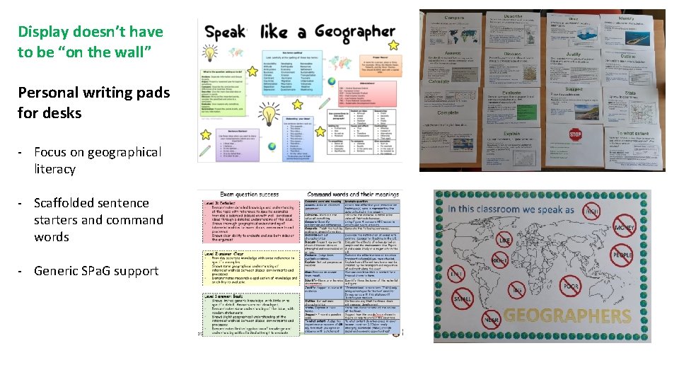 Display doesn’t have to be “on the wall” Personal writing pads for desks - Display doesn’t have to be “on the wall” Personal writing pads for desks -