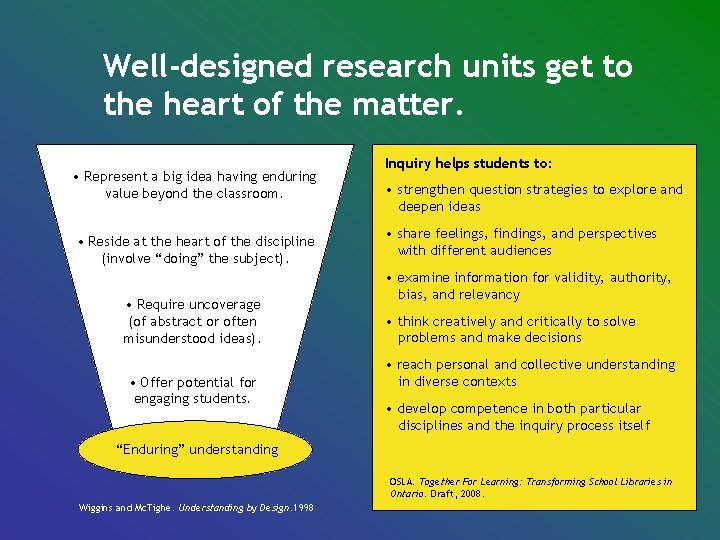 Well-designed research units get to the heart of the matter. • Represent a big Well-designed research units get to the heart of the matter. • Represent a big