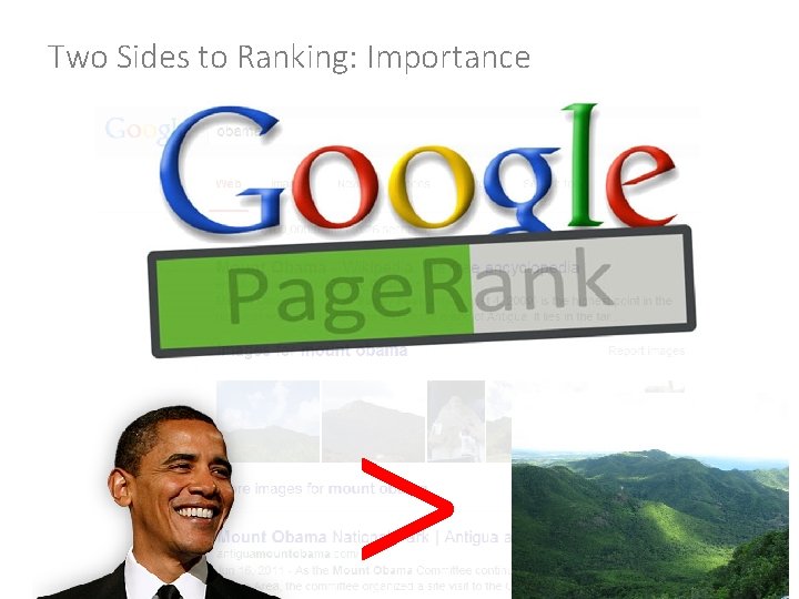 Two Sides to Ranking: Importance > Two Sides to Ranking: Importance >