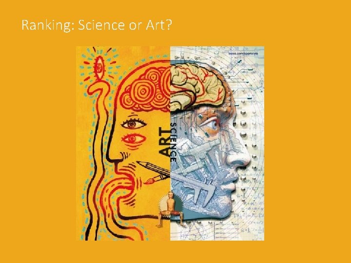 Ranking: Science or Art? 