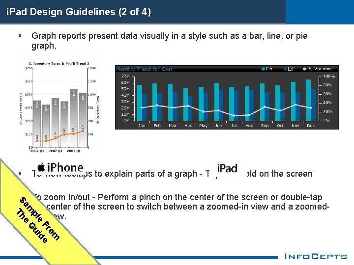 i. Pad Design Guidelines (2 of 4) Graph reports present data visually in a