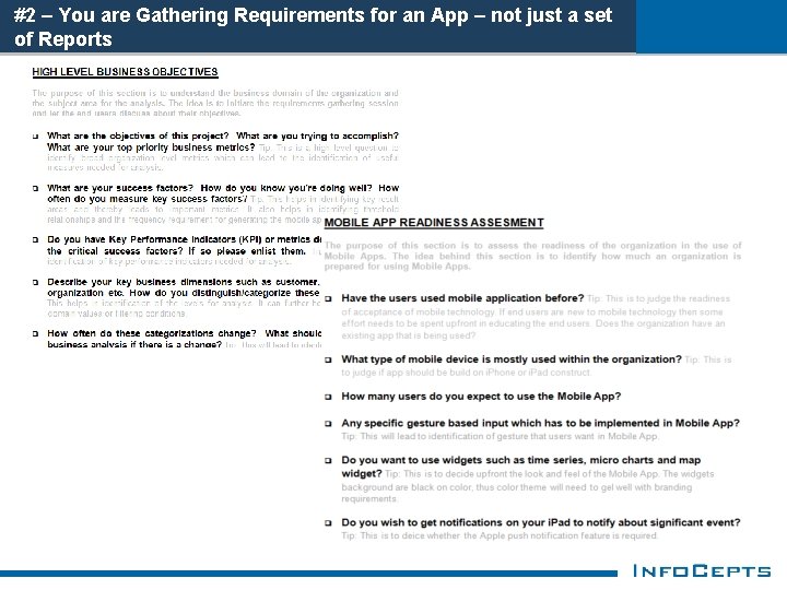 #2 – You are Gathering Requirements for an App – not just a set