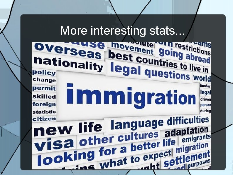 More interesting stats. . . 