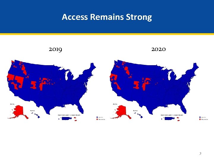 Access Remains Strong 2019 2020 3 