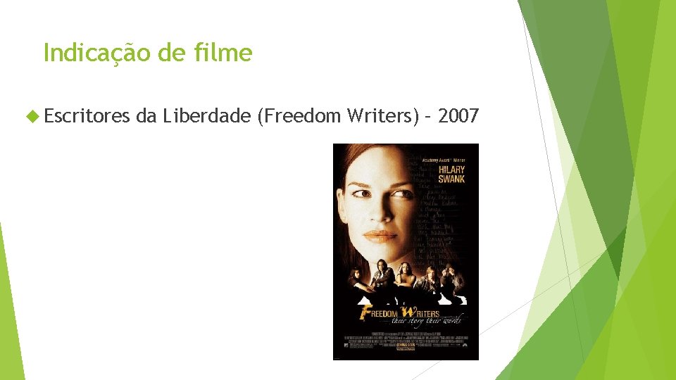 Indicação de filme Escritores da Liberdade (Freedom Writers) – 2007 