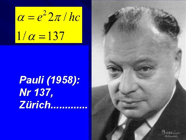 Pauli (1958): Nr 137, Zürich. . . 